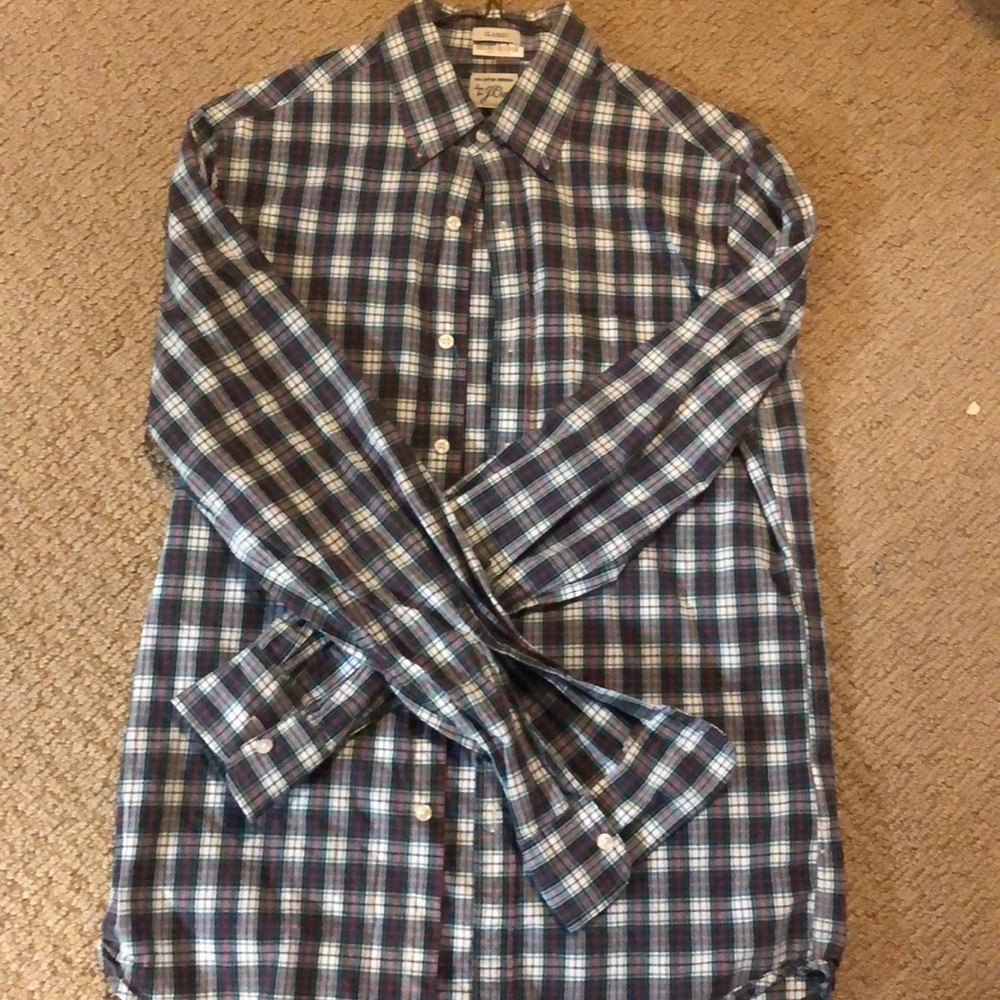 Small (S) J. Crew Mens Button Down Casual Shirt